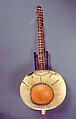 Kora, Mamadou Kouyaté (d. 1991)  (bridge by Djimo Kouyaté), Gourd, goat skin, antelope-hide, ebony, metal, wood, Mandinka people, Senegambia